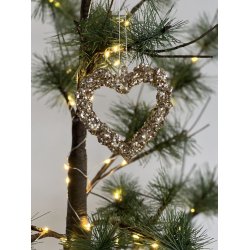 Julehjerter til ophng 3 stk i ske